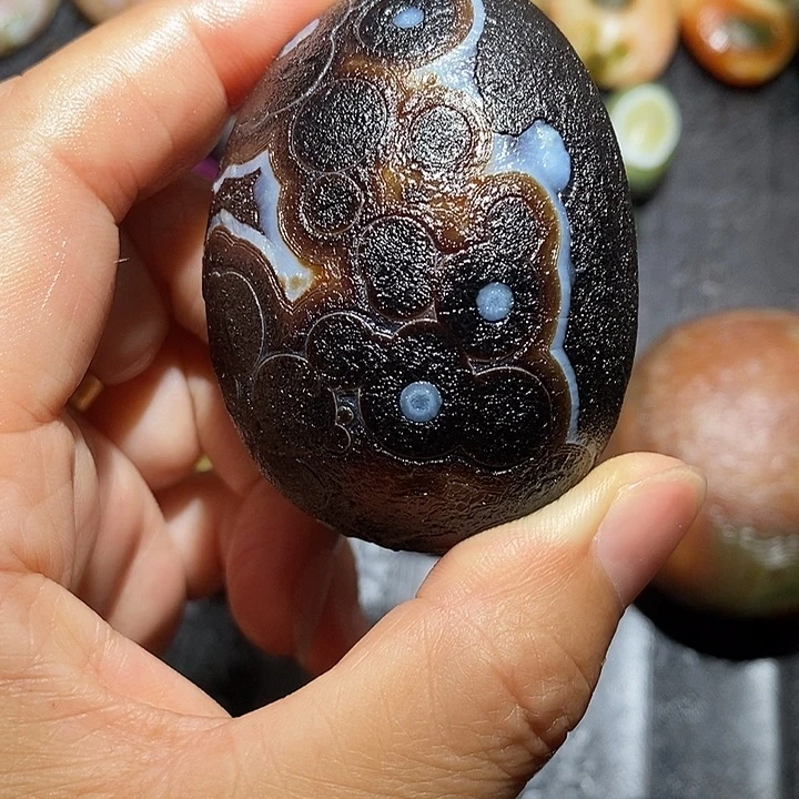清***月玛瑙/玉髓颈饰合金