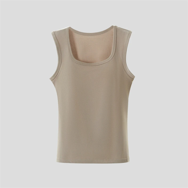 时尚简约百搭带胸垫一体内衣吊带背心5618.Q