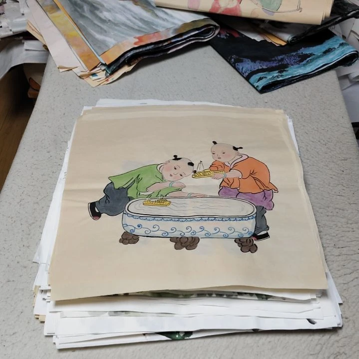 洪***哥国画国画花鸟花鸟国画