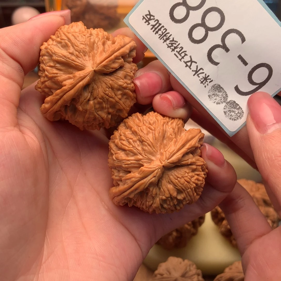 文玩核桃把件44闷白