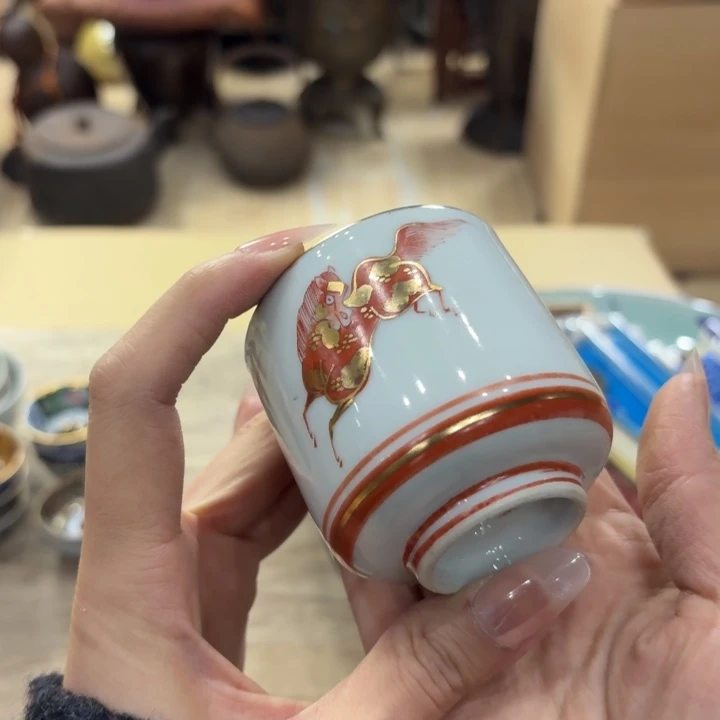 陶瓷古美术置物摆件