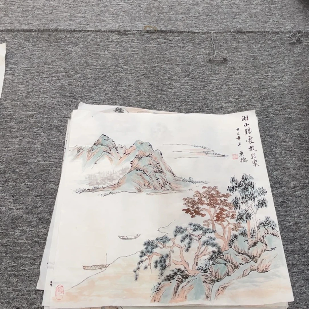 国画孟春老师三尺斗方绘画作品