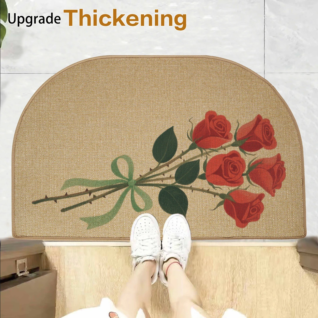 半圆形浴室防滑吸水耐磨耐脏地垫卫生间入户门通用可水洗家用地垫