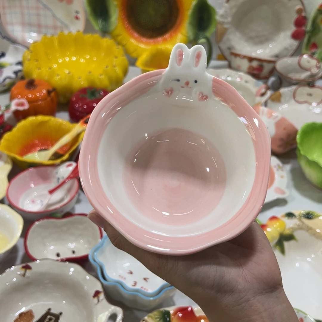 摆件陶高温陶瓷釉下彩正品！