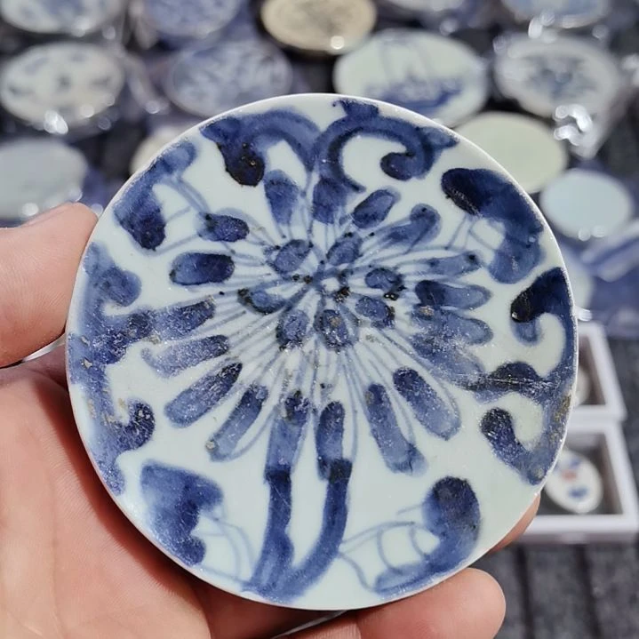 瓷片青花影青杯垫标本全选