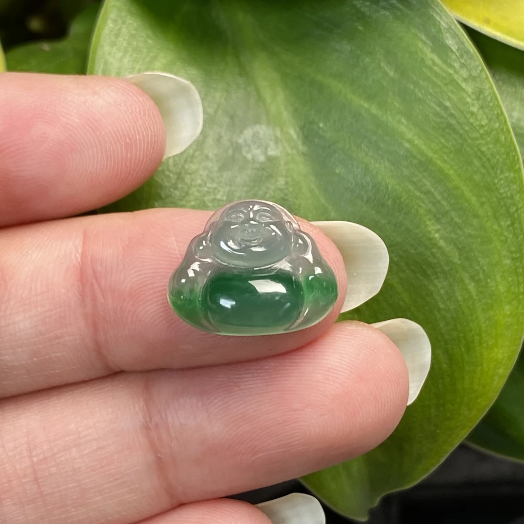 纯天然A货翡翠佛公