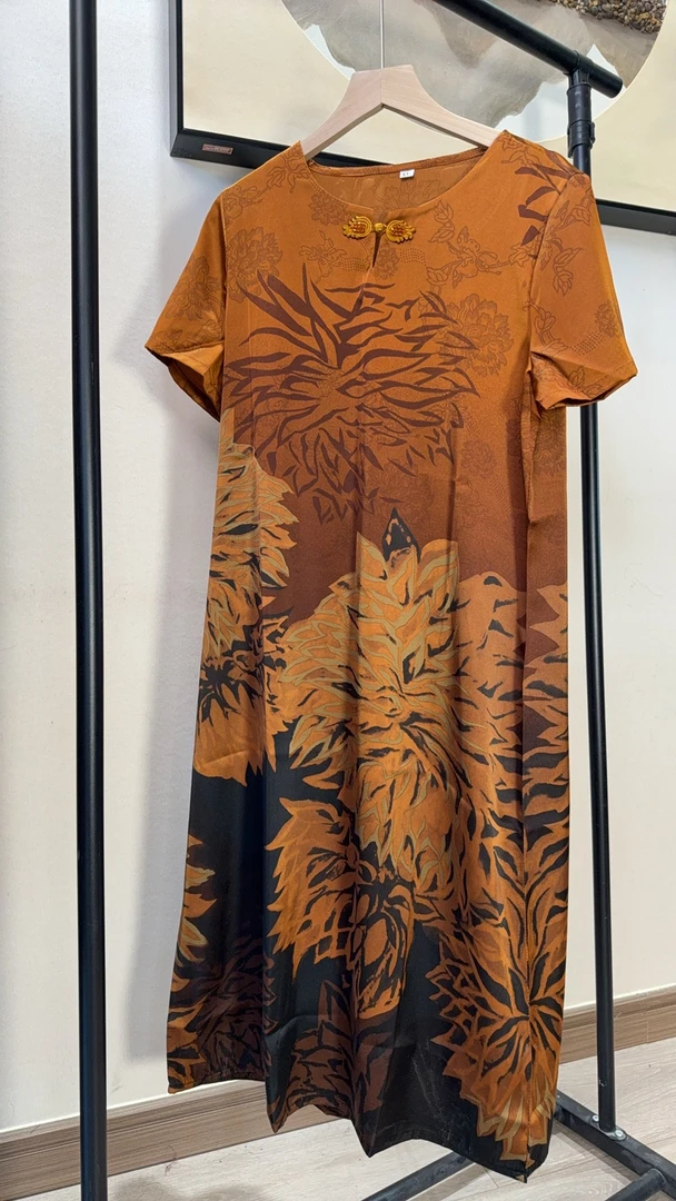 1060-7新款夏季连衣裙，富太太妈妈装母亲节裙子