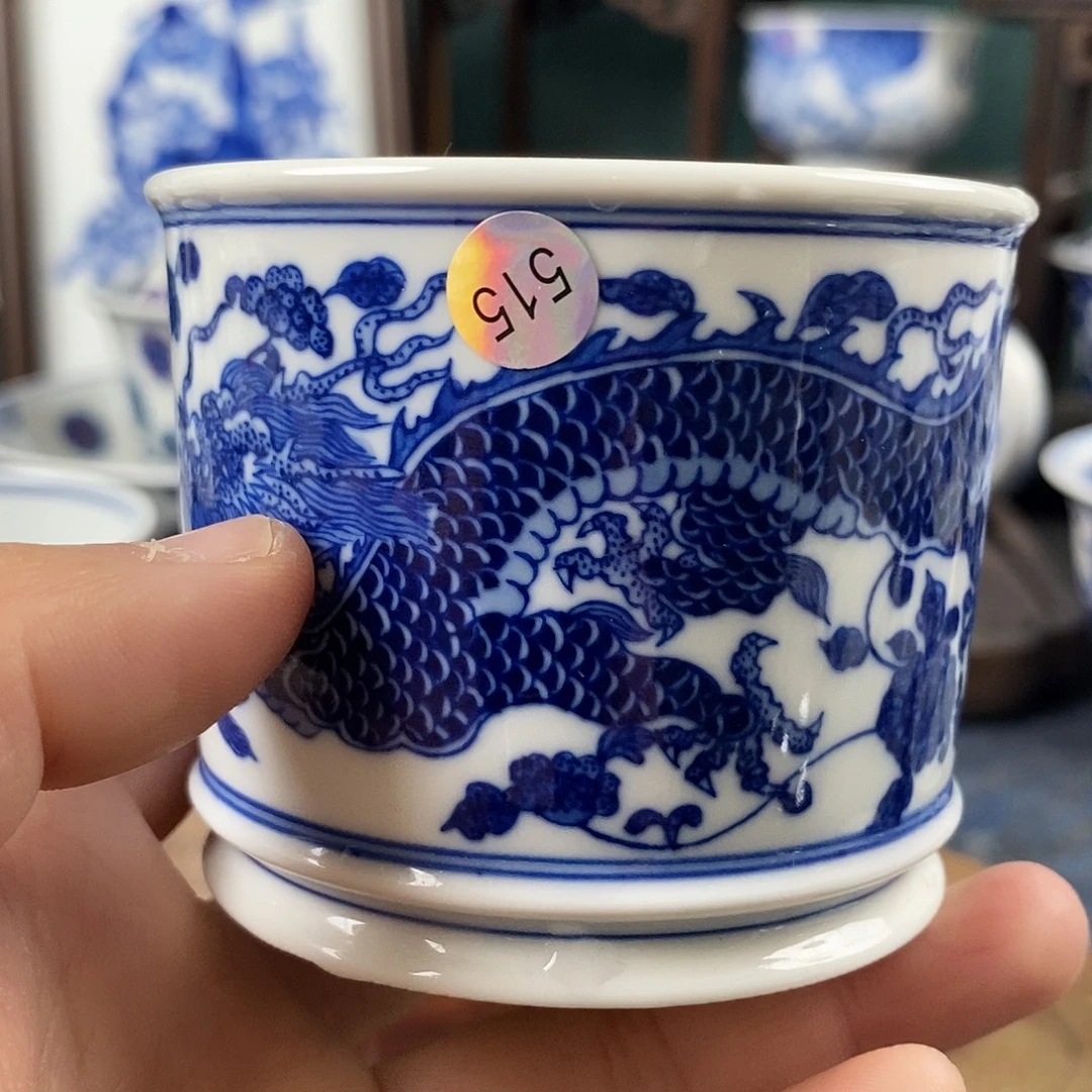 瓷片景德镇手绘青花茶器