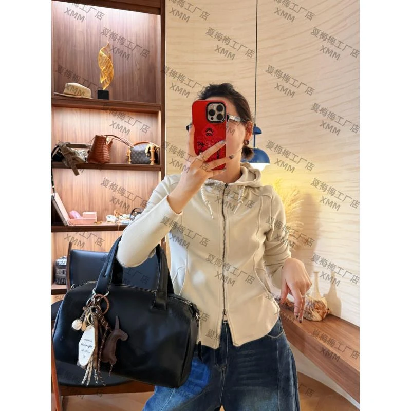 XMM.【双面德绒帽衫】时尚百搭潮流显瘦洋气宽松休闲秋季新款-G0131