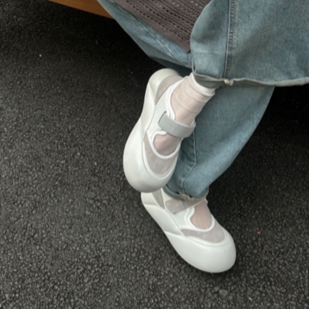 SGIRL「C268-10」玛丽珍鞋女鞋配裙子2025夏季新款厚底大头日系板鞋