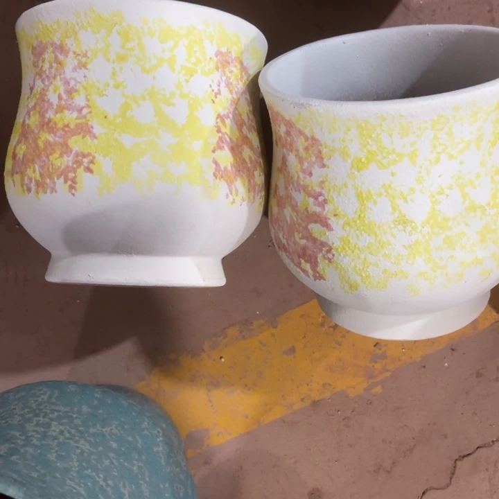 紫砂花盆口径20高度20两只正品