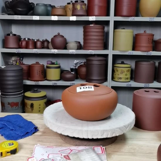 茶叶罐紫砂一斤装牛鼻盖降坡泥素面108