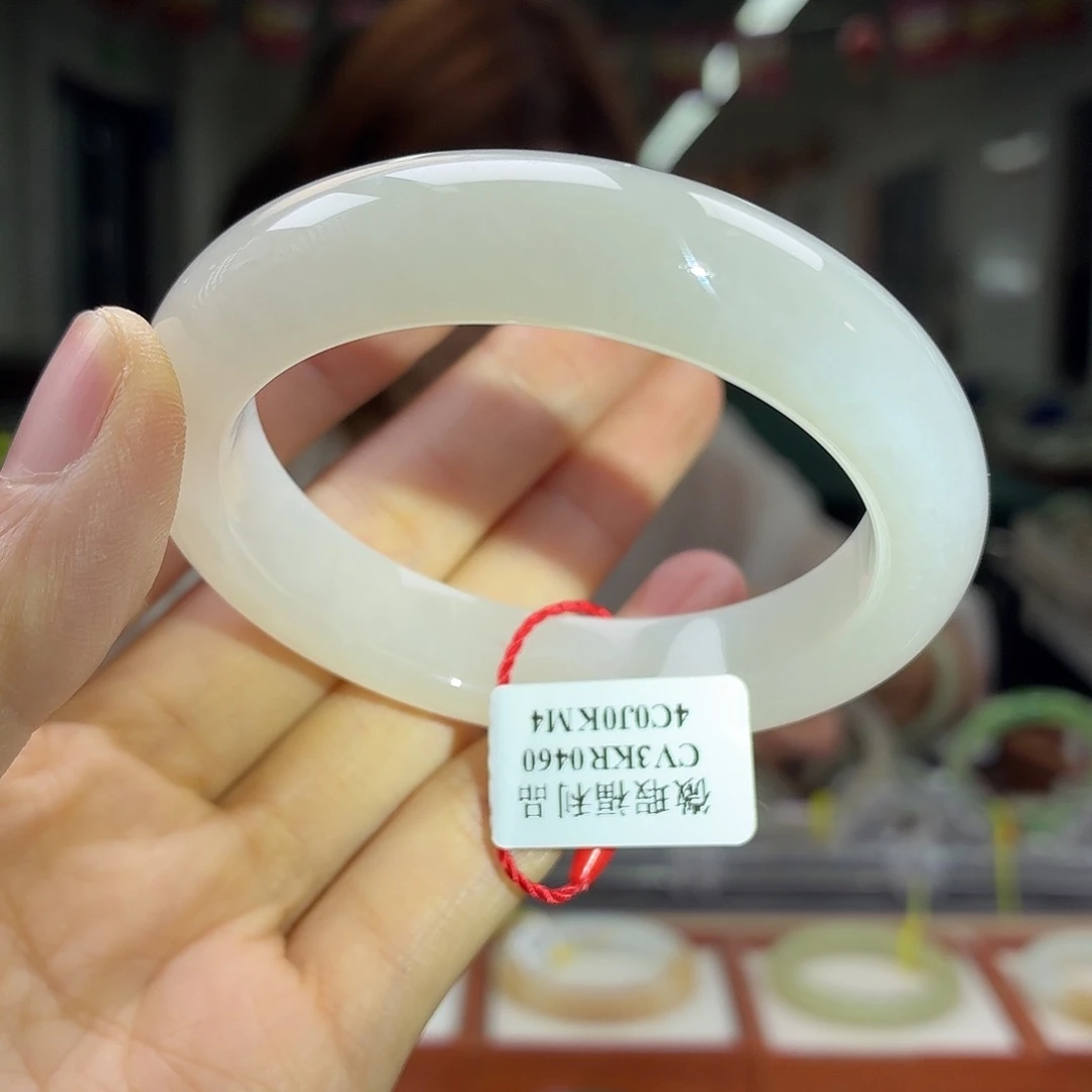 和田玉手镯未镶嵌纹52