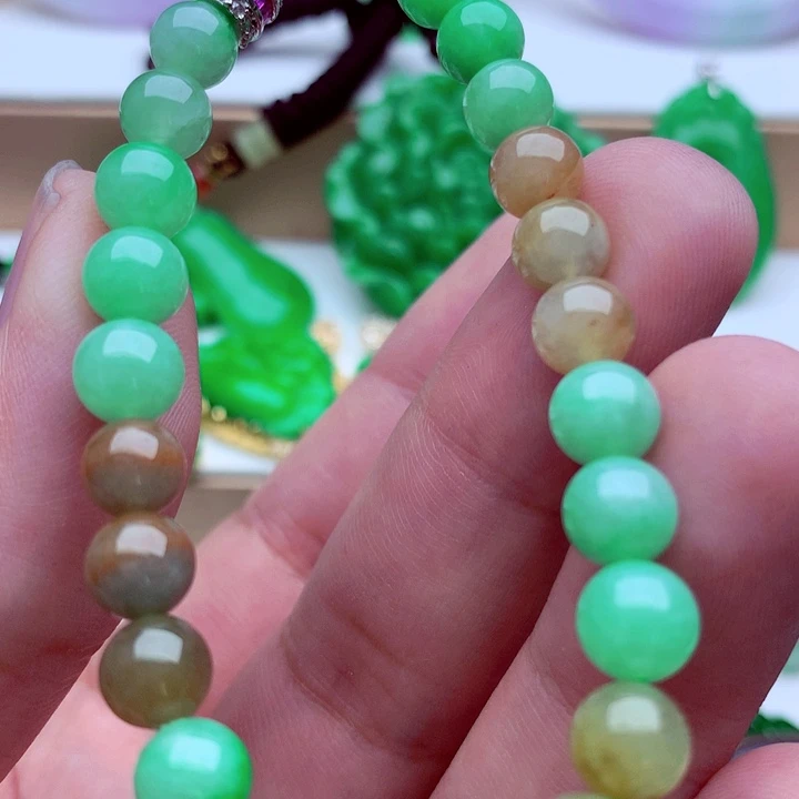 翡翠未镶嵌手链手串