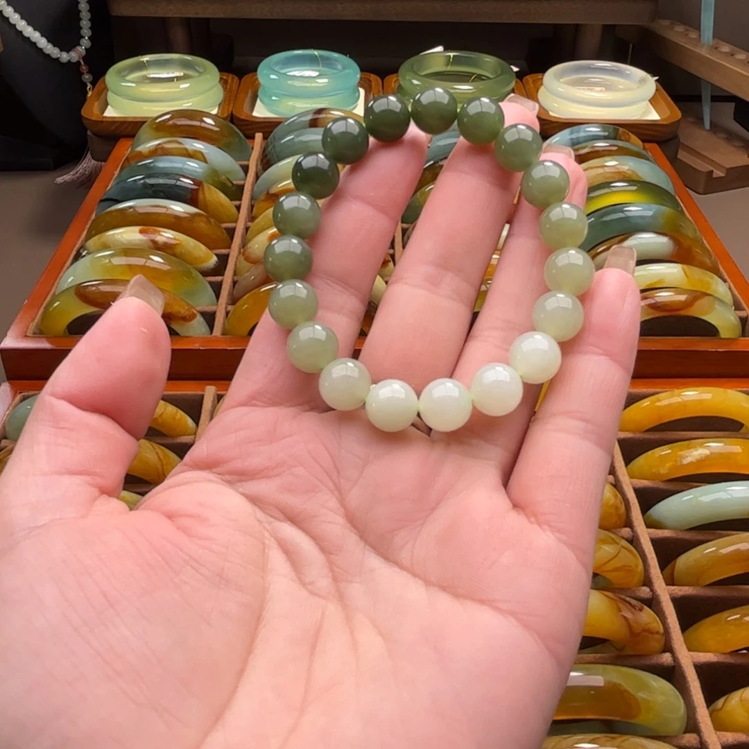 和田玉手串未镶嵌