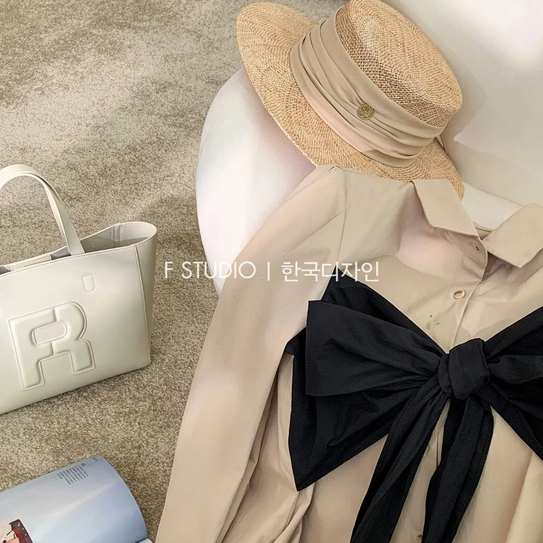 【香椰摩卡】撞色拼接衬衫裙FS301L007