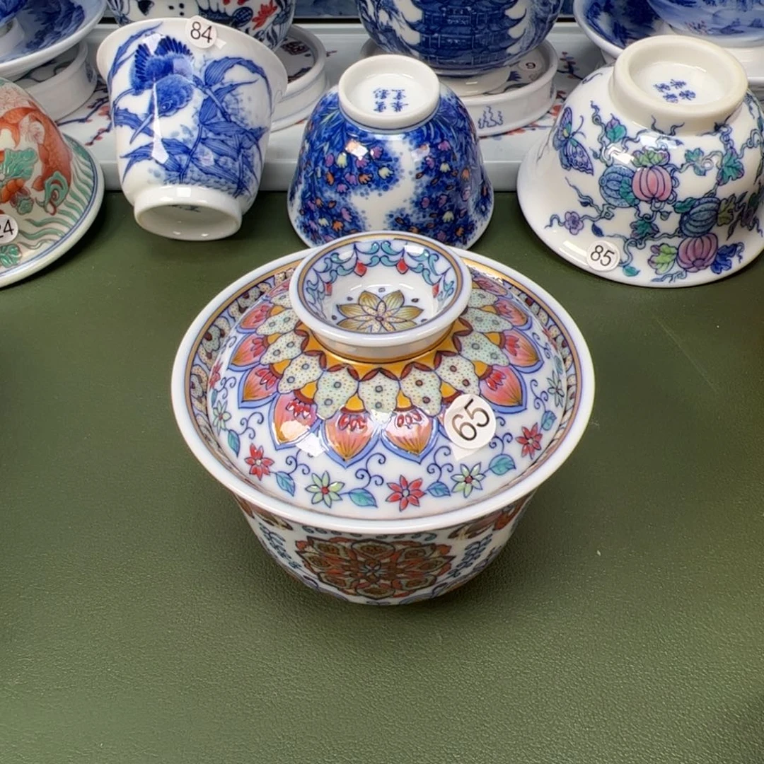 陶瓷景德镇纯手工纯手绘茶具木木65