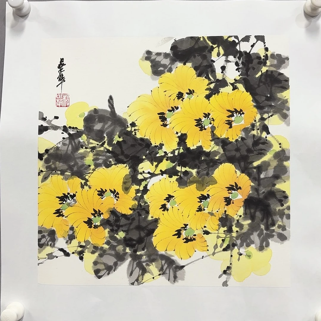 国画亲笔手绘放心去藏