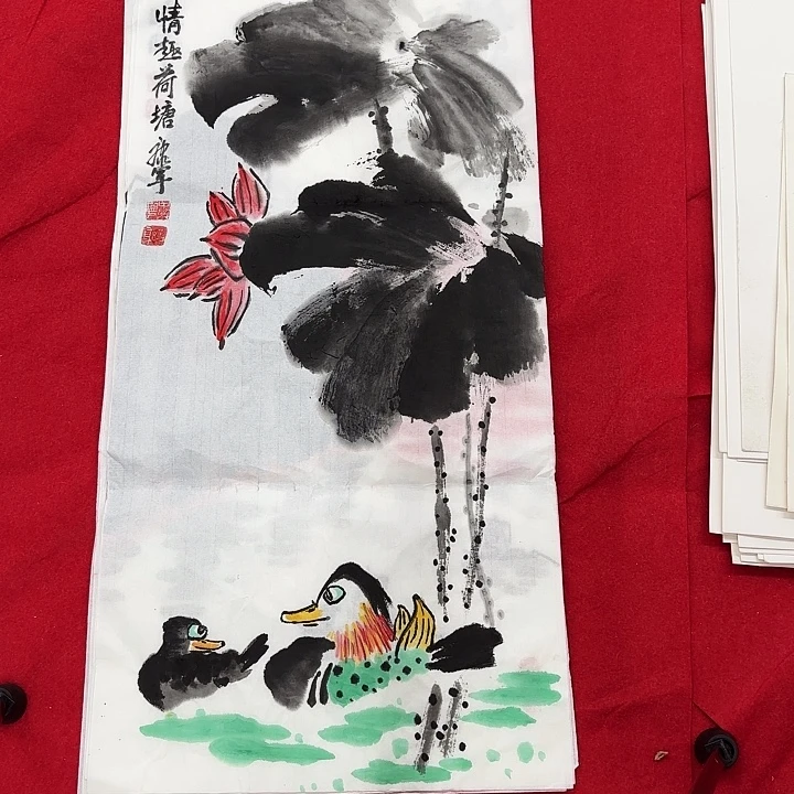 国画花鸟等多种鸟类和70.35