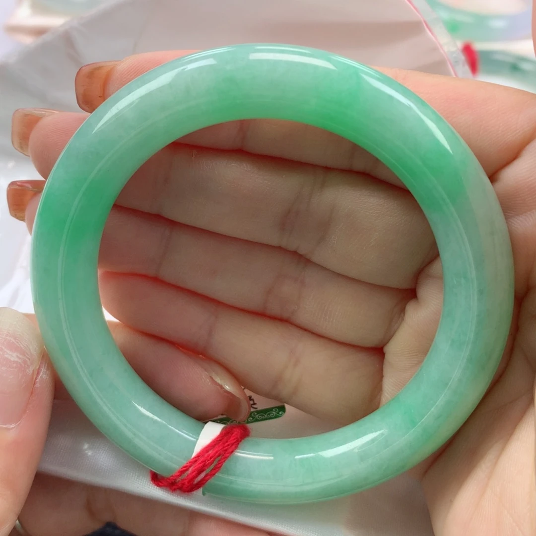 未镶嵌手镯翡翠缅甸天然翡翠56圈