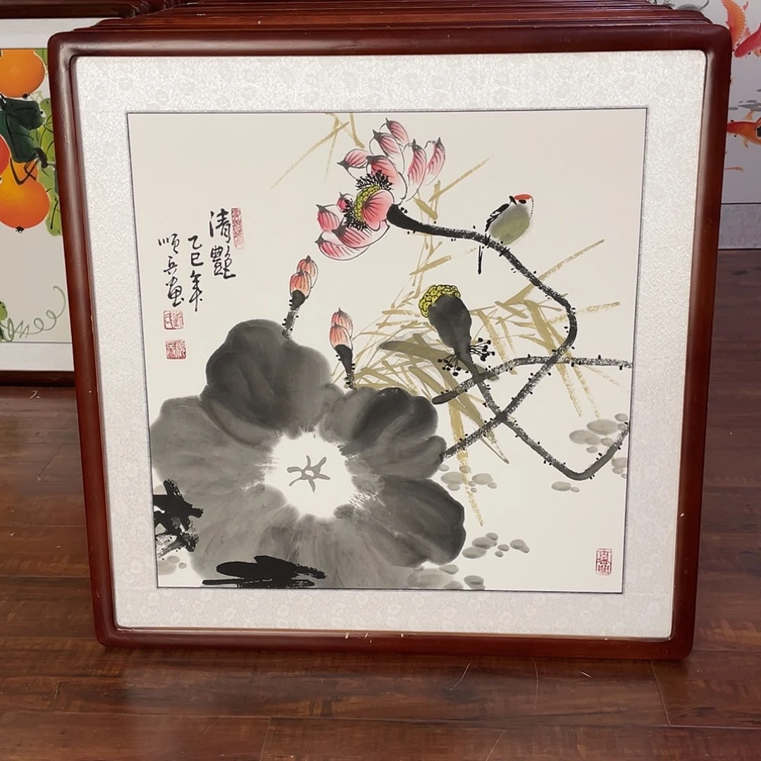 国画带框尺寸63*63厘米