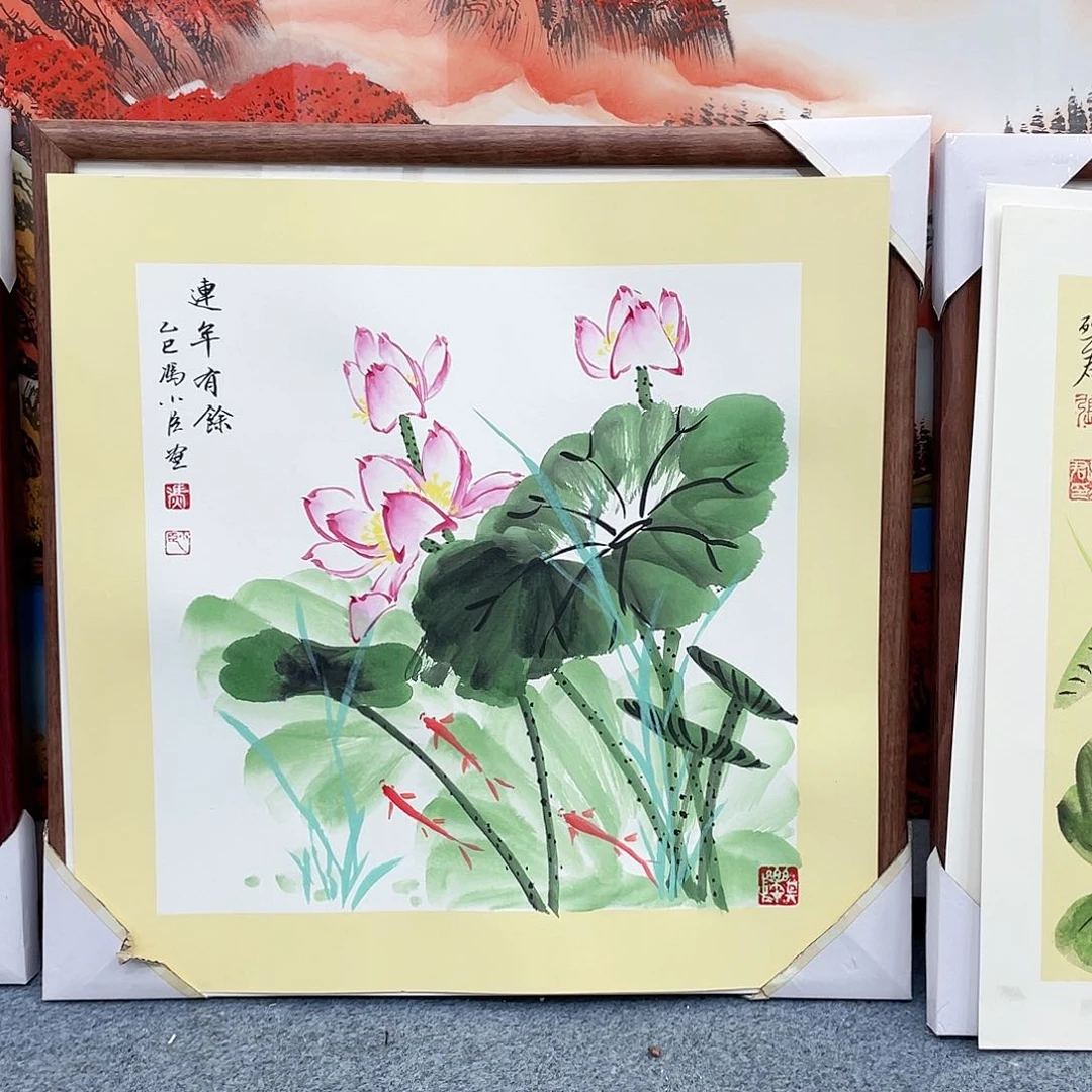 国画手绘手写作品