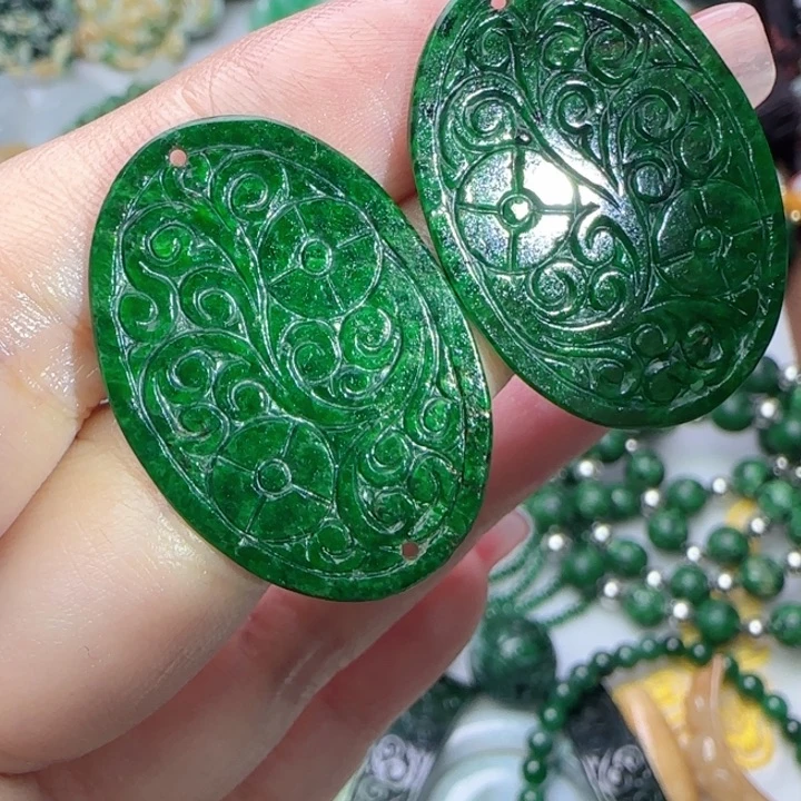 翡翠未镶嵌颈饰天然A货438