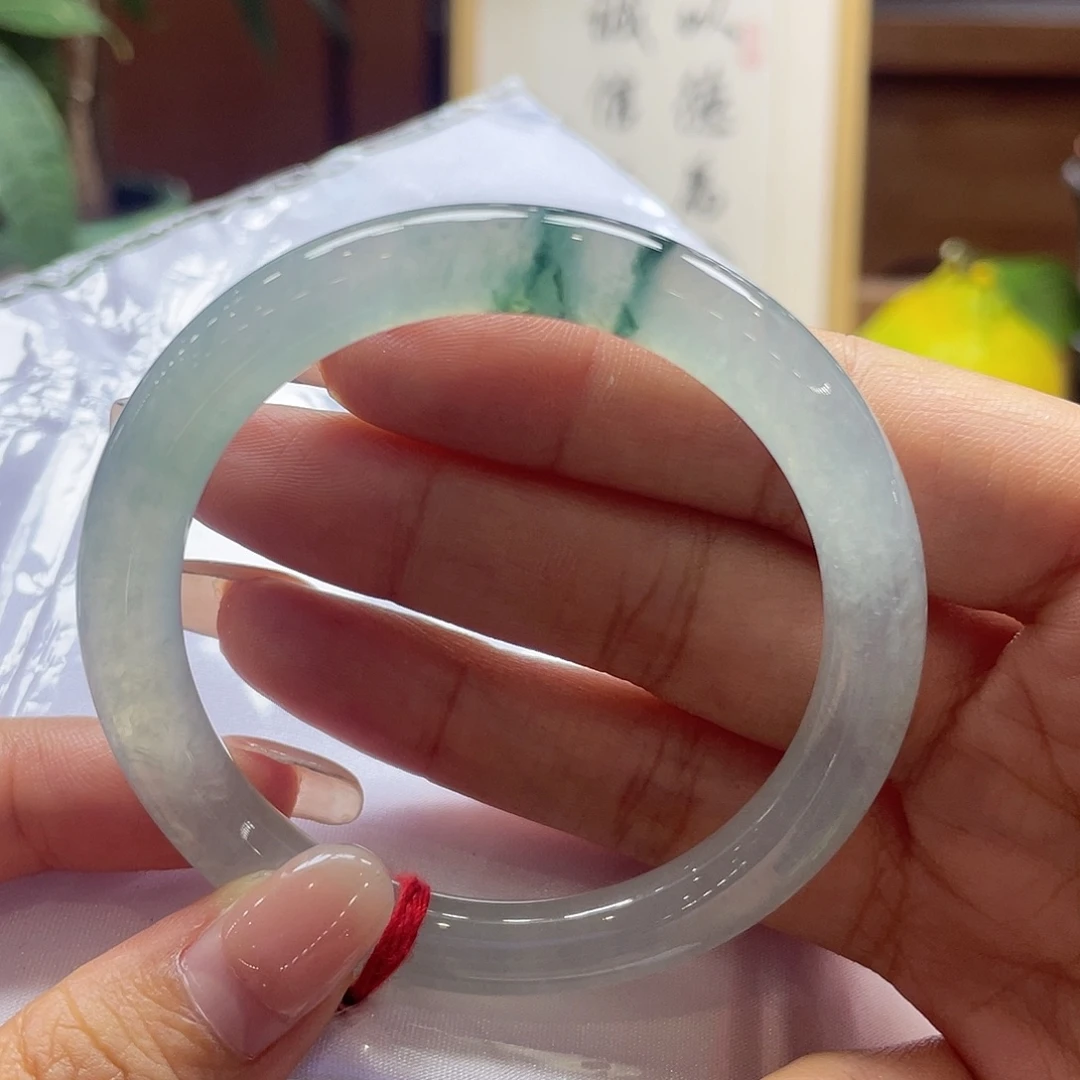 翡翠未镶嵌手镯45 号链接