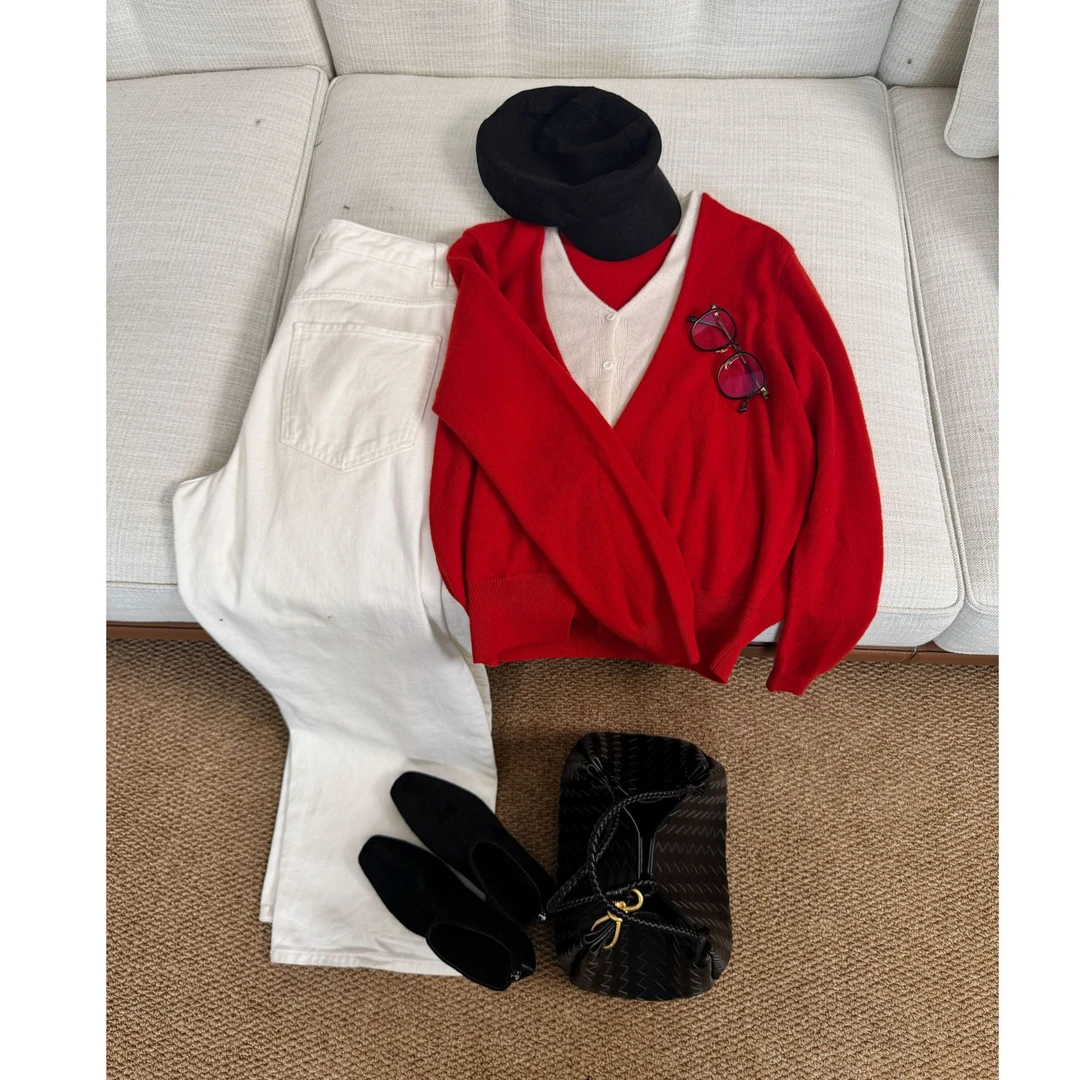 JIAO.AO 小众复古时尚老钱风休闲毛针织Y8611