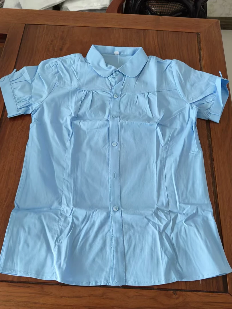 附小同款解放路女孩蓝色短袖棉质