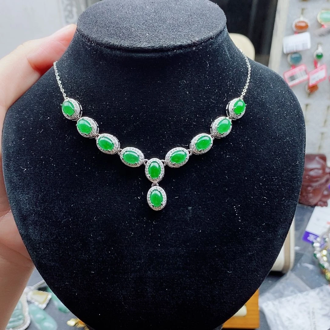 银S925镶嵌戒指翡翠