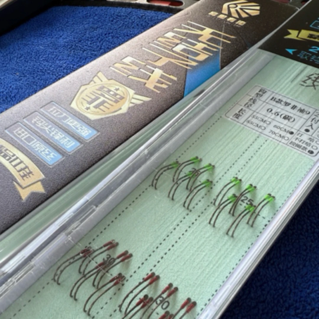 窝里有泡无结子线双钩组黑坑竞技罗非福寿鱼滑口鲤鱼鱼钩钓鱼