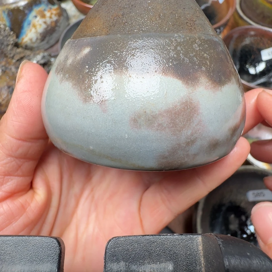 柴烧建盏茶盏茶杯482