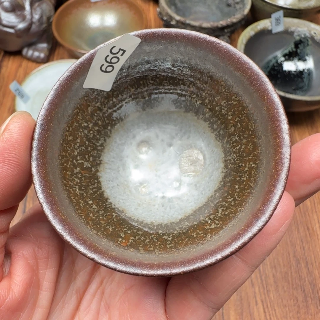 柴烧建盏茶盏茶杯599