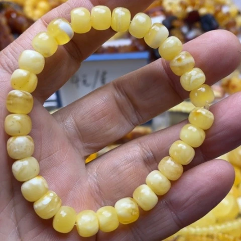 手串植物珀未镶嵌手串