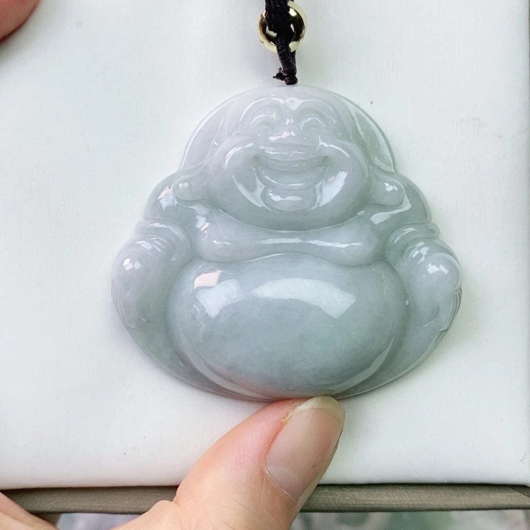 翡翠未镶嵌颈饰佛公