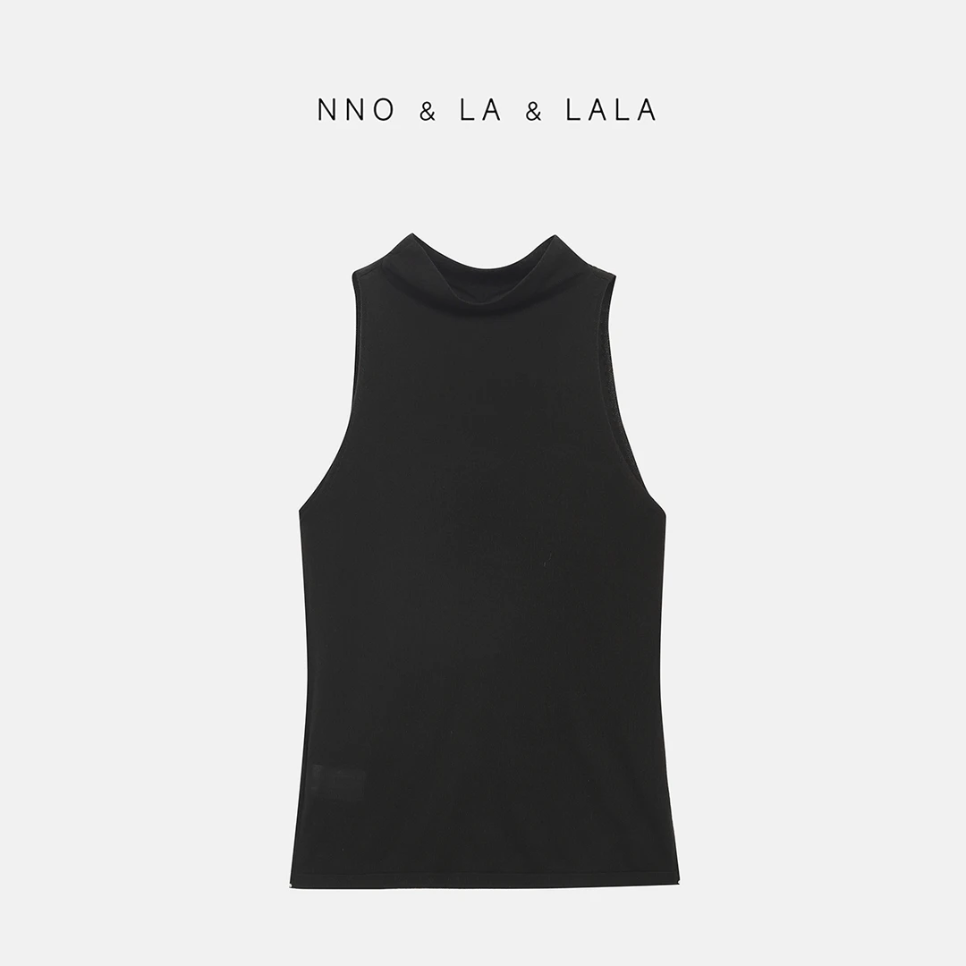 LA  莱赛尔天丝 （透气不闷热） 咖色针织背心  26791