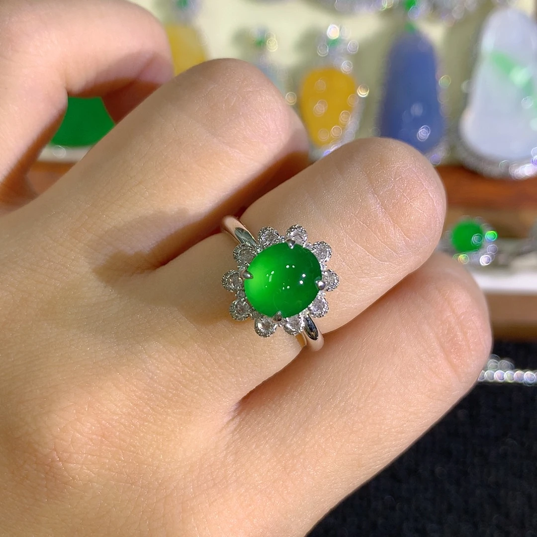 翡翠未镶嵌戒指蛋面