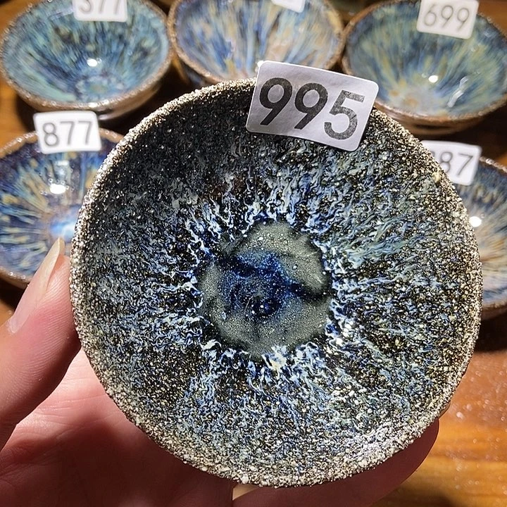 茶盏龙窑柴烧柴烧落灰