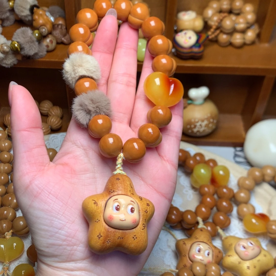 吊坠猴头核桃15玻璃底定制