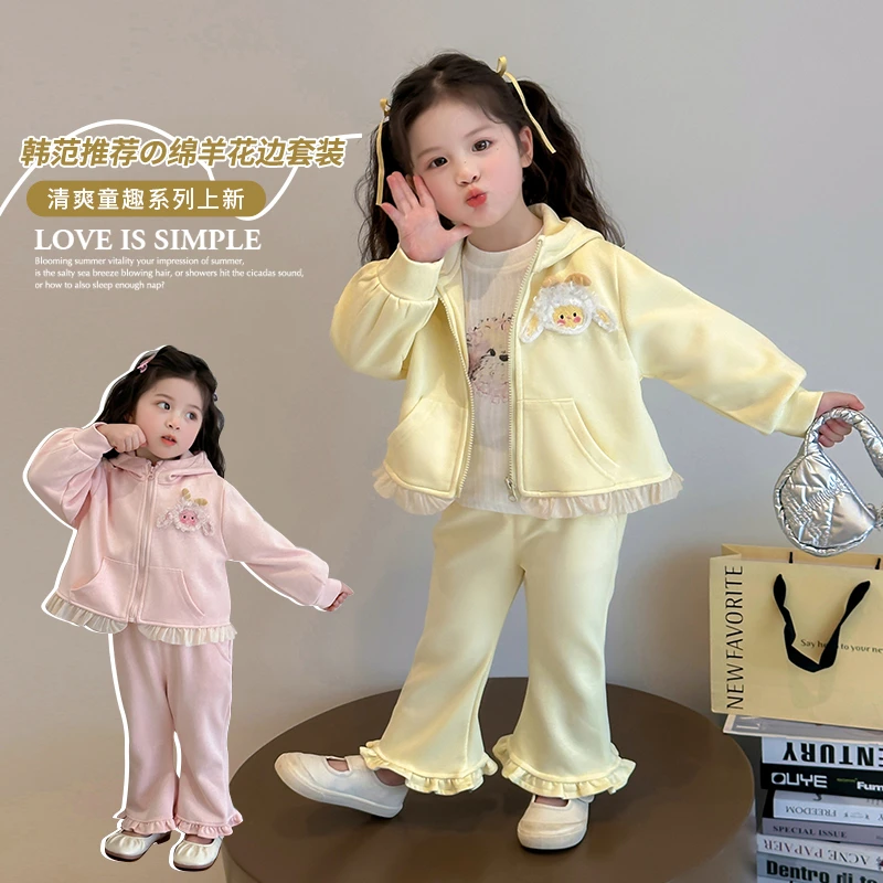 女童套装春装宝宝春款小女孩炸街洋气韩范休闲衣服儿童服装外套