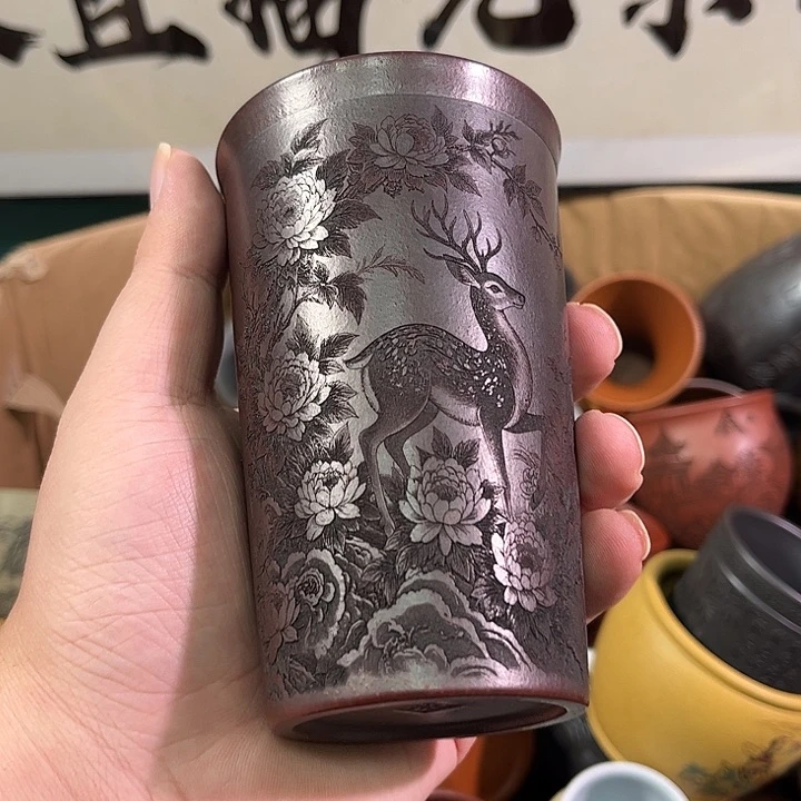 茶杯紫砂全手工紫砂主人杯