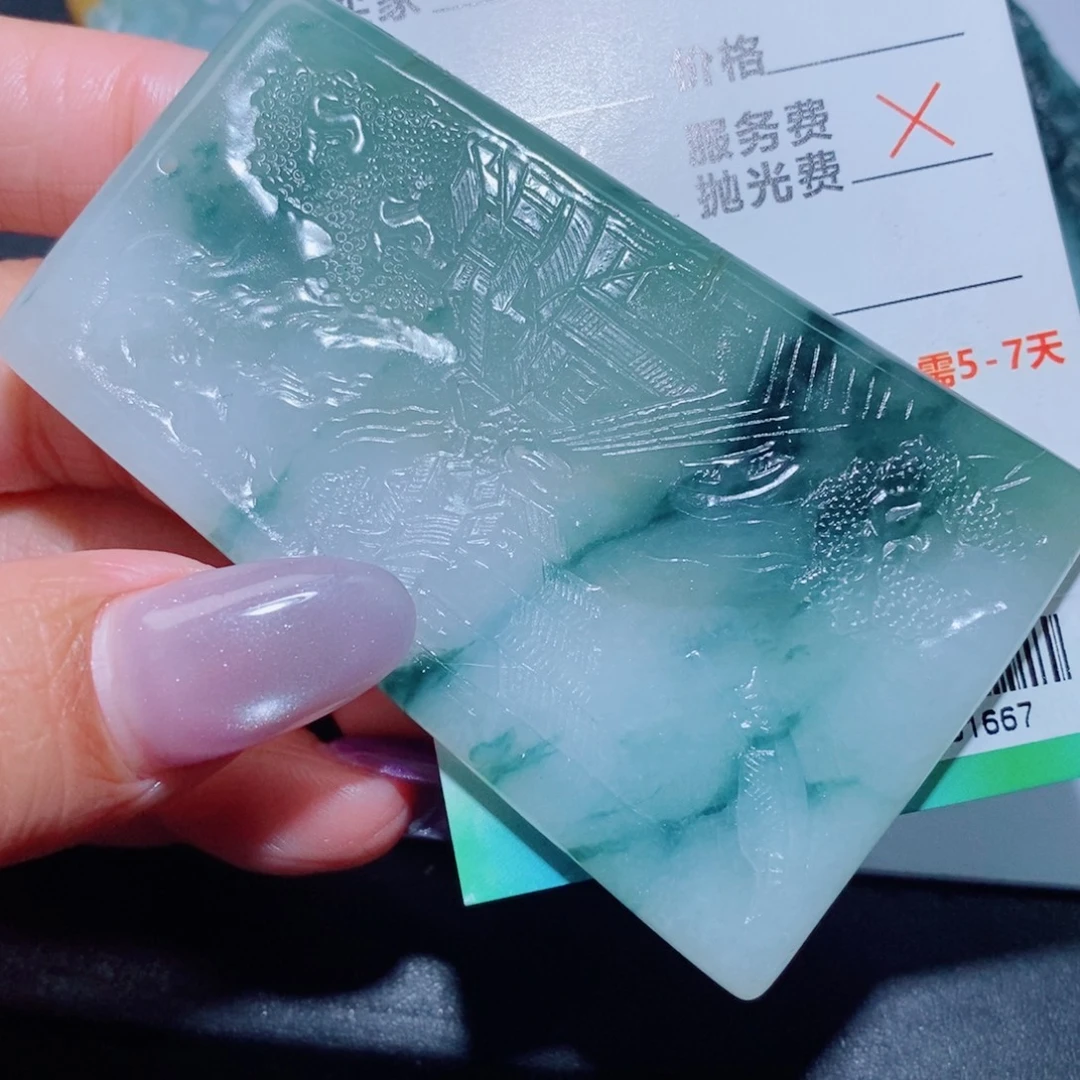 定制翡翠未镶嵌定制毛货翡翠挂件