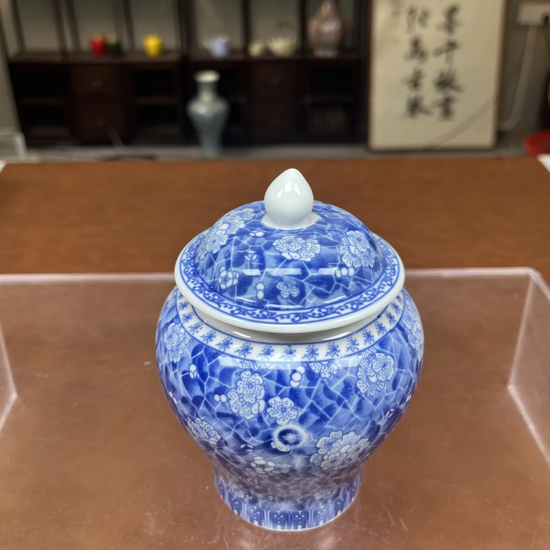 茶叶罐-满彩冰梅小将军罐ZH543