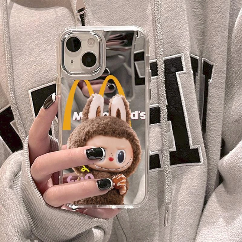 适用新款ins可爱卡通拉布布labubu个性16苹果15Promax高级手机壳