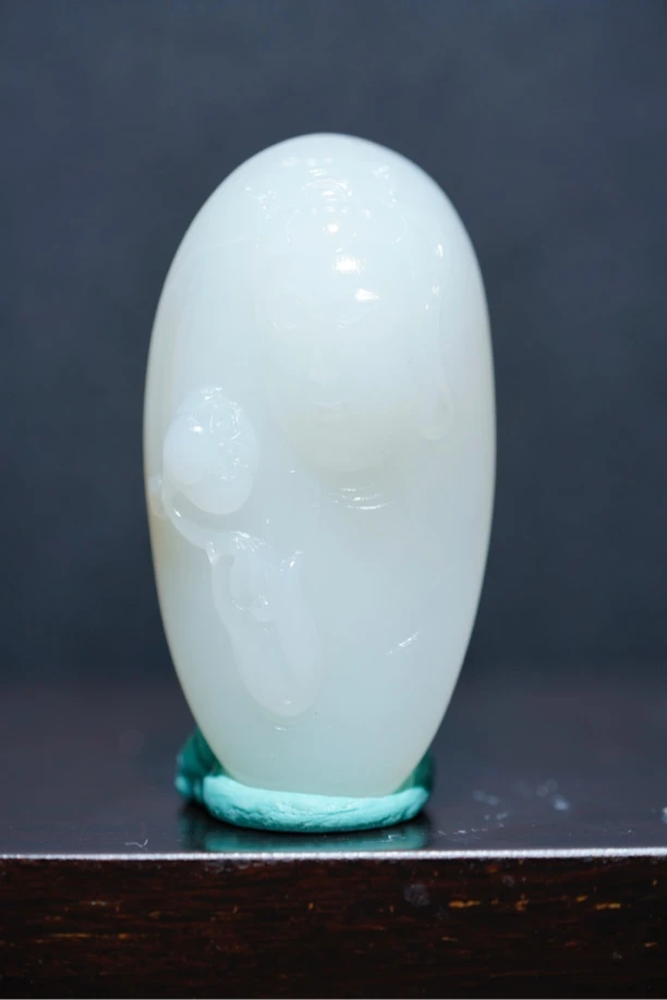 杰出美玉新疆和田玉白玉观音挂件43克