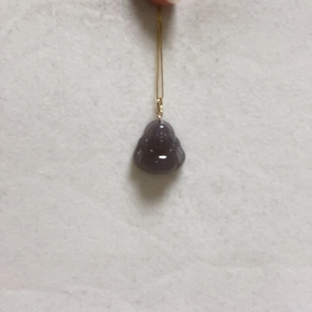 和田玉颈饰18K金镶嵌?****昭简单