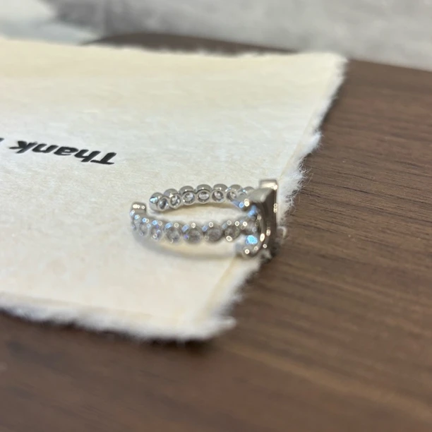 铜合金合成锆石戒指 双Czz戒指JZ1647