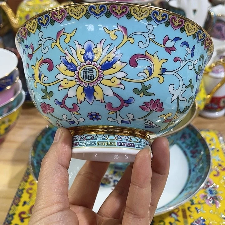 珐琅景德镇陶瓷瓷碗