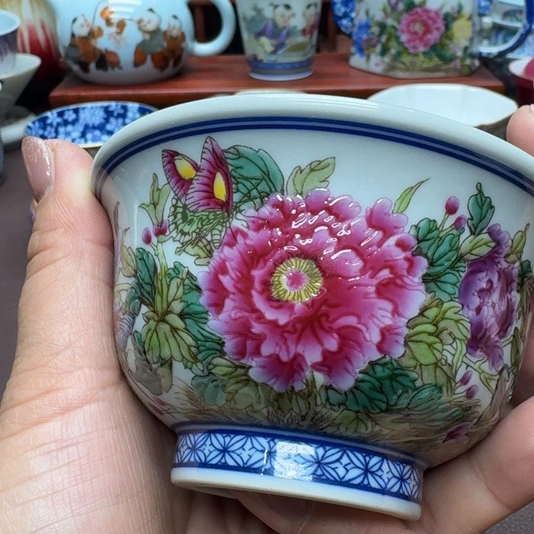 瓷片景德镇仿古手工制作精品展示